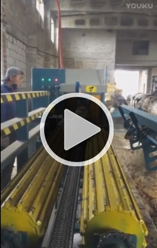 全自動流水線原木多片鋸視頻方木多片鋸，圓